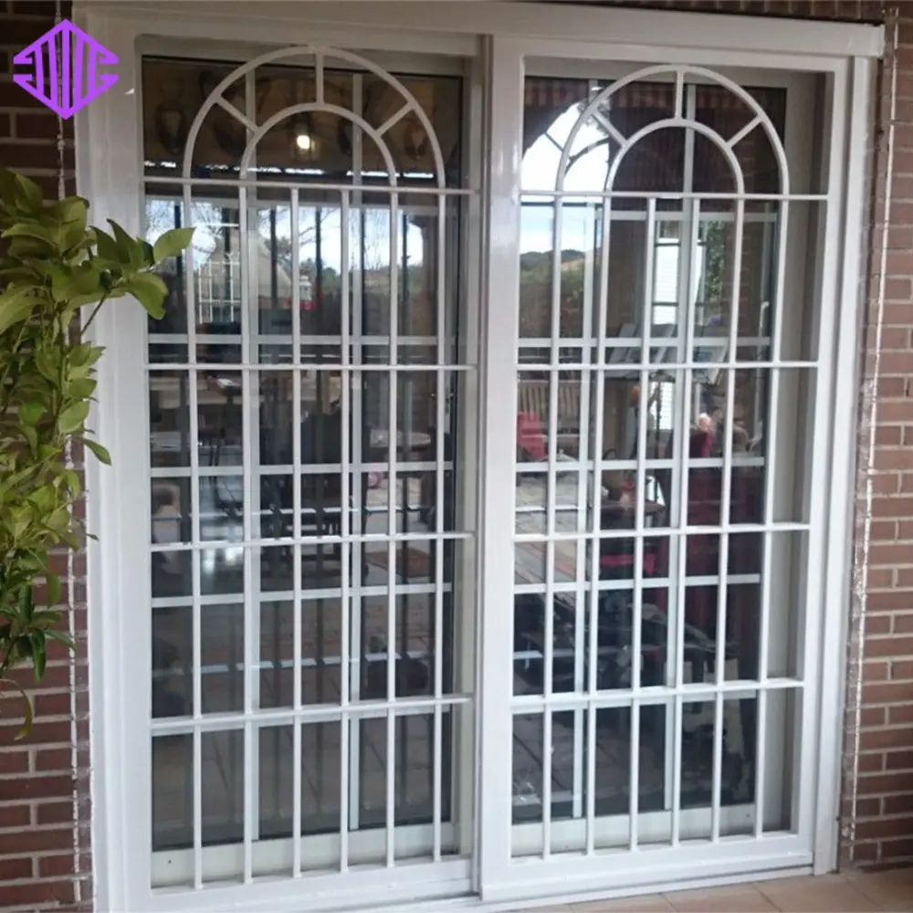 Ventana de seguridad puertas de aluminio accesorios de ventanas rejillas de ventana de acero inoxidable