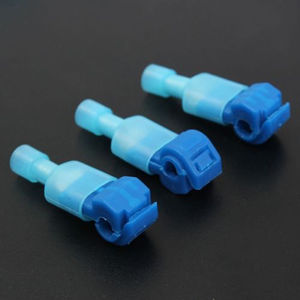 <strong>Blue</strong> Color 16-14AWG T-Tap T-2 Quick Splice Lock Wire Connectors Electrical Terminals Set