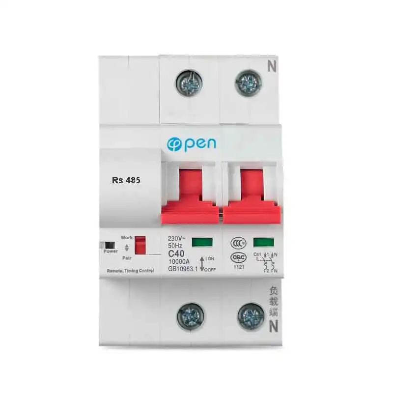 Controle remoto Rs485 mcb Disjuntor/Interruptor Inteligente/Intelligent sobrecarga proteção contra curto circuito Religador Automático