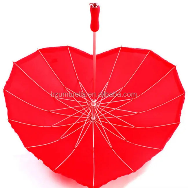 Promozionale a forma di cuore rosso ombrello