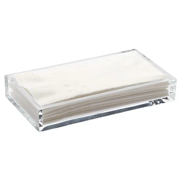 High Transparent Simple Design Waterproof Clear Durable Acrylic Guest Towel Tray