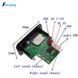 5V MP3ถอดรหัสถอดรหัสโมดูลMP3 WAV U Disk TF Card USBเครื่องขยายเสียงลำโพงพร้อมรีโมทคอนโทรลลวด - Product Image 6
