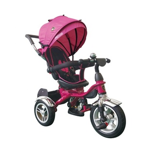 Romania kids trike with safty belt in <strong>hungary</strong> hot sell with push bar croatia children trike with baby tricycle canopy 5 point