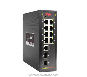 סופר מגבר מתח-12 V/24 V/48VDC קלט כוח, מתג Gigabit POE 4 יציאה תעשייתי מוקשח 4x10/100/1000 M TX