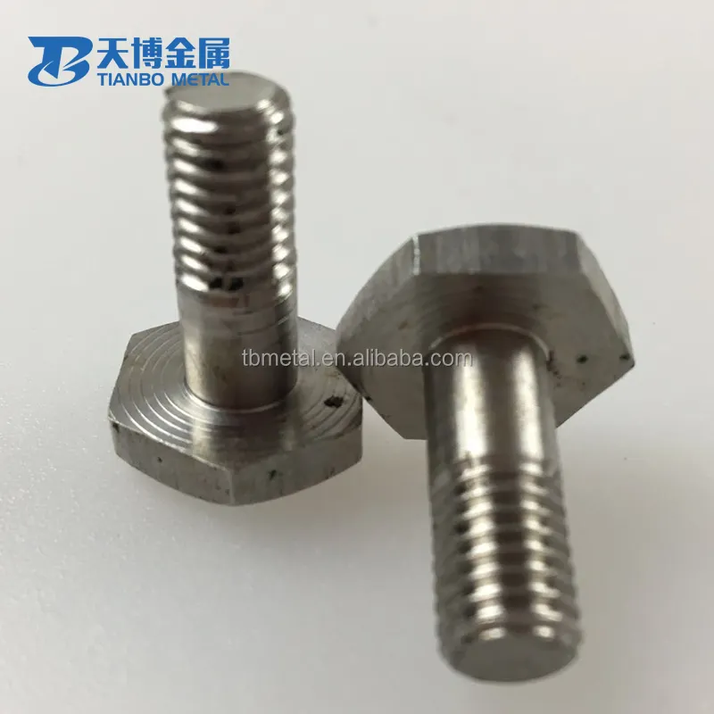 M4, M5, M6, M8, M10, M12 High quality titanium hex flange bolt m4 stainless steel hot sale in stock manufacturer baoji tianbo