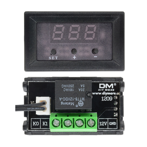 W1209WK Digital LED controlador de temperatura termostato inteligente Sensor de temperatura Junta Módulo 12V DC + impermeable Sensor NTC - Product Image 4