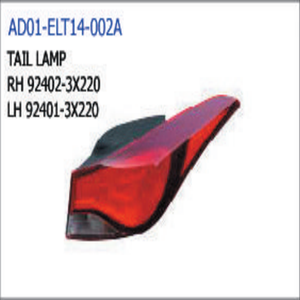 ไฟท้ายสำหรับ ELANTR 2014 92401-3X220 92402-3X220 92403-3X220 92404-3X220 - Product Image 1