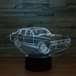 3D Illusion lamba <span class=keywords><strong>araba</strong></span> 7 renk <span class=keywords><strong>LED</strong></span> USB kablosu 3D gece lambası çocuk & s masa lambası uyku yatak odası atmosfer lambası