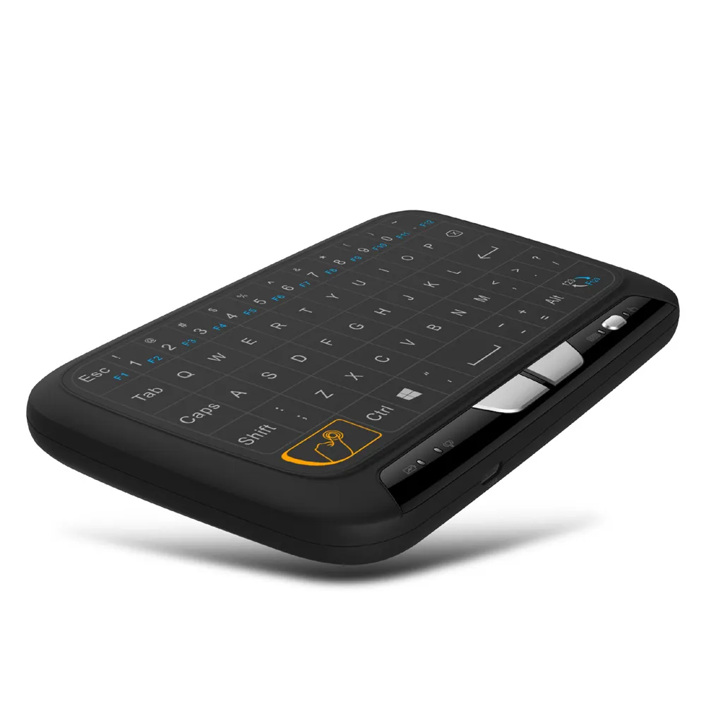 Mejor venta H18 teclado inalámbrico 2,4G inalámbrico del ratón del teclado de pantalla completa el panel táctil para Android Tv Box