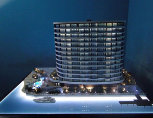 Plaster <strong>architectural</strong> model 3d printed building model