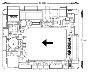 Kosten günstiger Cortex-A8 AM3354 Embedded Linux Single Board Computer WinCE 6.0 - Product Image 3