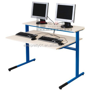 Strong Wooden <strong>Computer</strong> 2-Seater <strong>Table</strong> with Drawer <strong>for</strong> Student School <strong>Computer</strong> Room Double <strong>Computer</strong> Desk