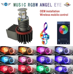 C REE 20 W <span class=keywords><strong>LED</strong></span> 天使眼光环环光标记灯泡套件宝马 3 系列无错误 e90 E91 轿车与卤素 <span class=keywords><strong>Xenon</strong></span> 白