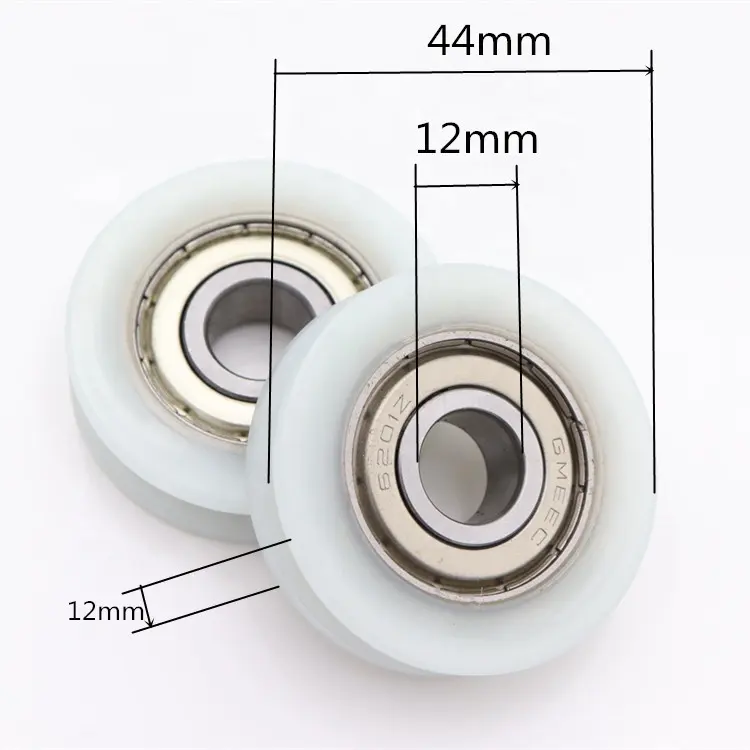 6201 ball bearing wheel coated plastic 6200 pulley for window and door parts