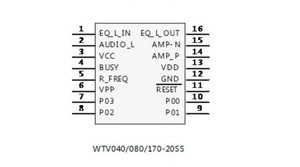Taidacent-WTV040-20SS generador de sonido, PWM, salida DAC, OTP, Chip de grabación de Audio programable, grabadora de voz y reproducción Ic - Product Image 4