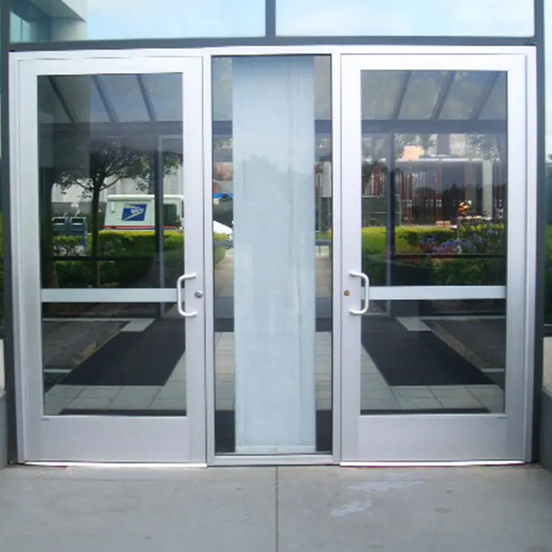Used commercial aluminum sliding glass entry doors sale