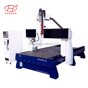 Máquina de escultura 3d isopor, precio barato, enrutador cnc de 4 ejes con cabezal de giro de 180 grados
