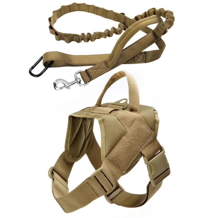 Dog training vest service walking bondage dog harness with handle for large medium dogs