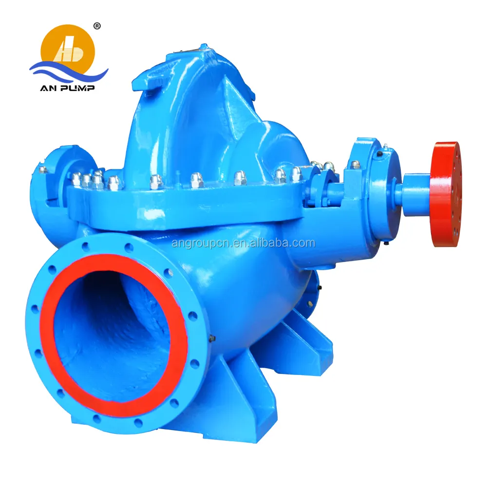 China 75 kw horizontal split case double suction centrifugal flood control water pump