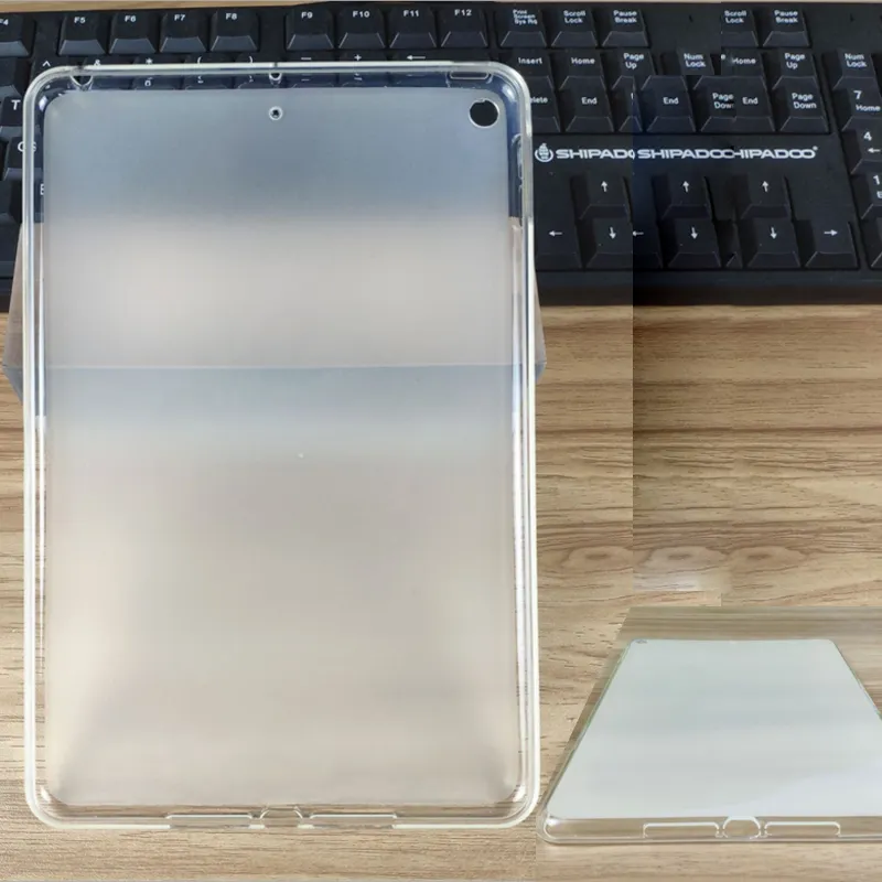 רך TPU ג 'ל סיליקון פגוש מקרה חזור עור מגן כיסוי עבור אפל iPad מיני 5 2019 מקרה מגן