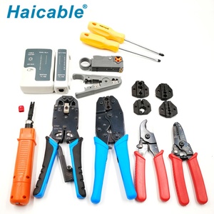 Network Electricians <strong>Tool</strong> <strong>Kit</strong> HT-K4015 <strong>Tool</strong> Set for Cable Installation and Tester