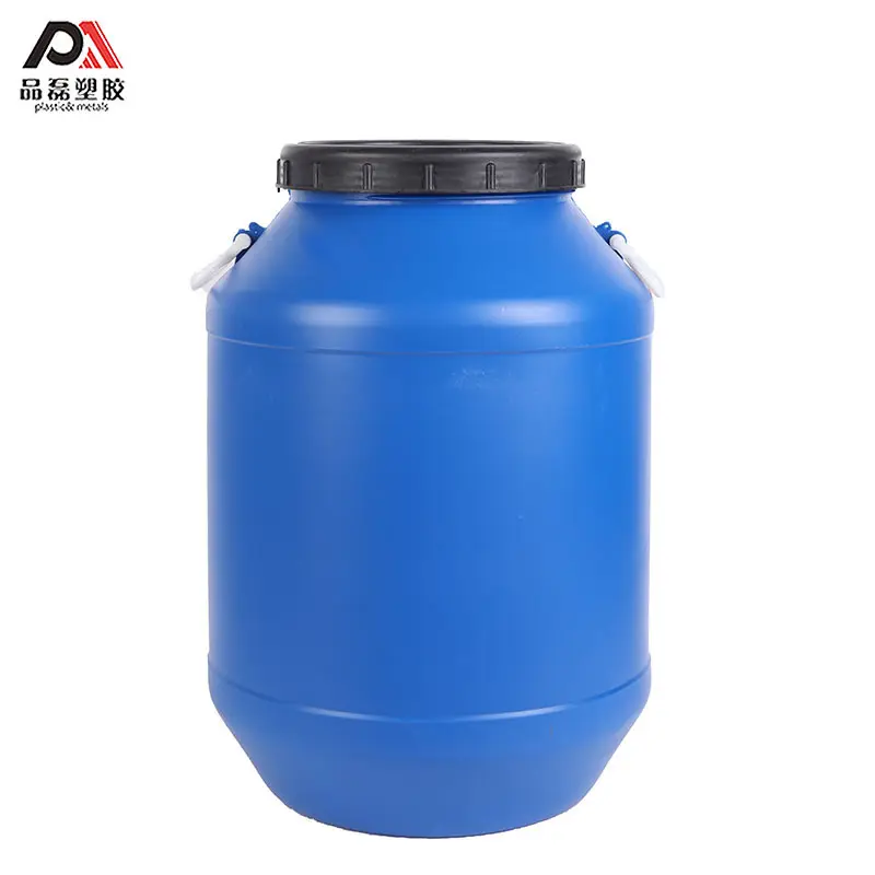 25L 50L 100% HDPE Trắng/Xanh Vòng Nhựa Trống Thùng