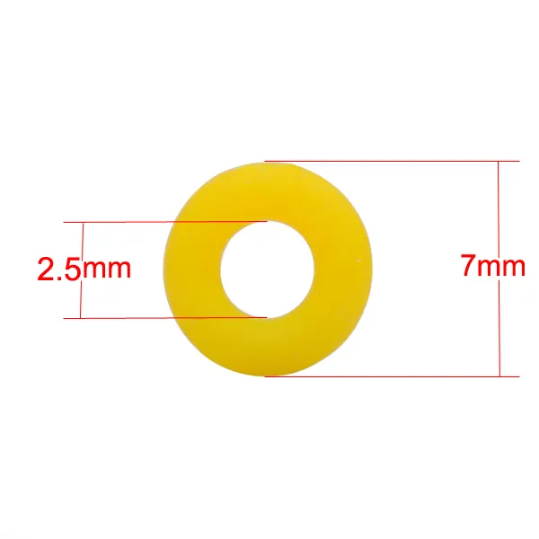 2.5MM-7MM Rubber Stopper Rings Silicone Beads Fit European Charm Bracelet Clip Beads