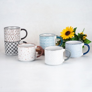 แก้วมักเซรามิก,แก้วกาแฟพิมพ์ลายทำจากผ้าไหม15ออนซ์ทรงตรง - Product Image 4