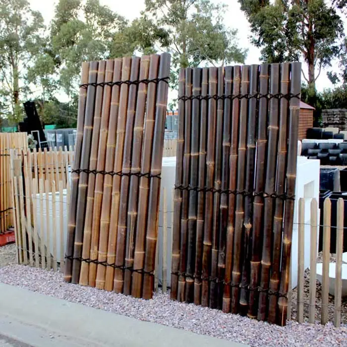 200*1000 millimetri carbonizzato recinto di bambù per la scuola materna