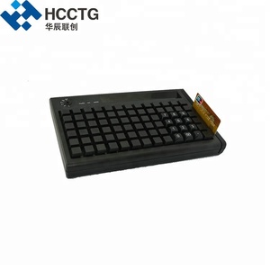PS/2 78 คีย์ POS โปรแกรมแป้นพิมพ์ USB Card Reader KB78M-S - Product Image 1