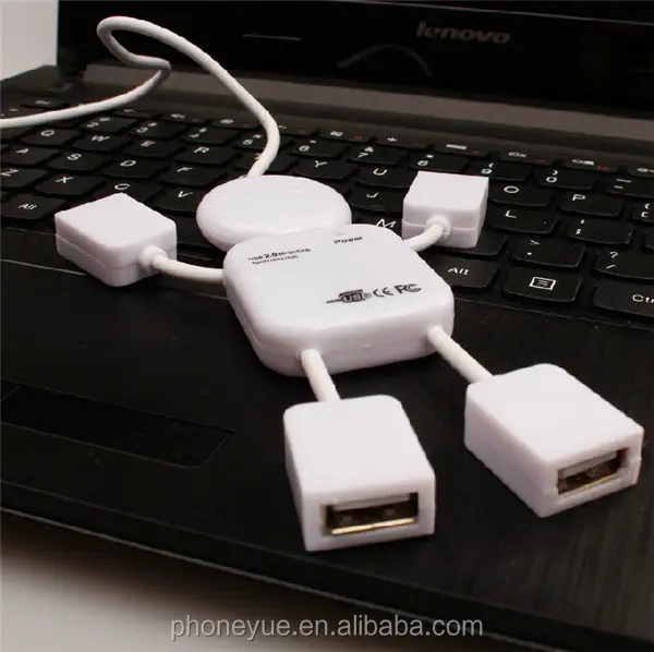 Shenzhen Factory Hot Sale Günstiger Preis Multi Port High Speed Man Form USB 2.0 4 Port USB Hub für PC Laptop