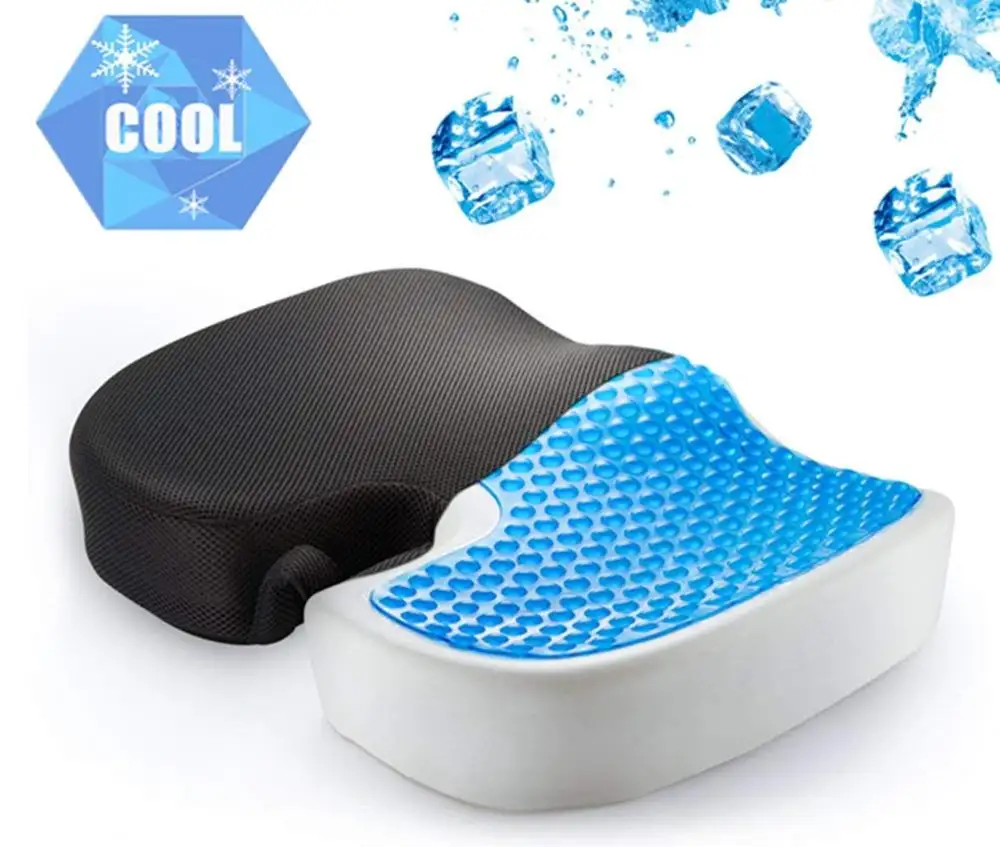 Cool Gel Enhanced Memory Foam Seat Cushion for Office Chair Car Seat