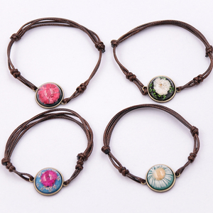 Charm ฮาวายมิตรภาพสุภาพสตรีเครื่องประดับกำไลข้อมือ sex, ถักเชือกสร้อยข้อมือดอกไม้ - Product Image 6