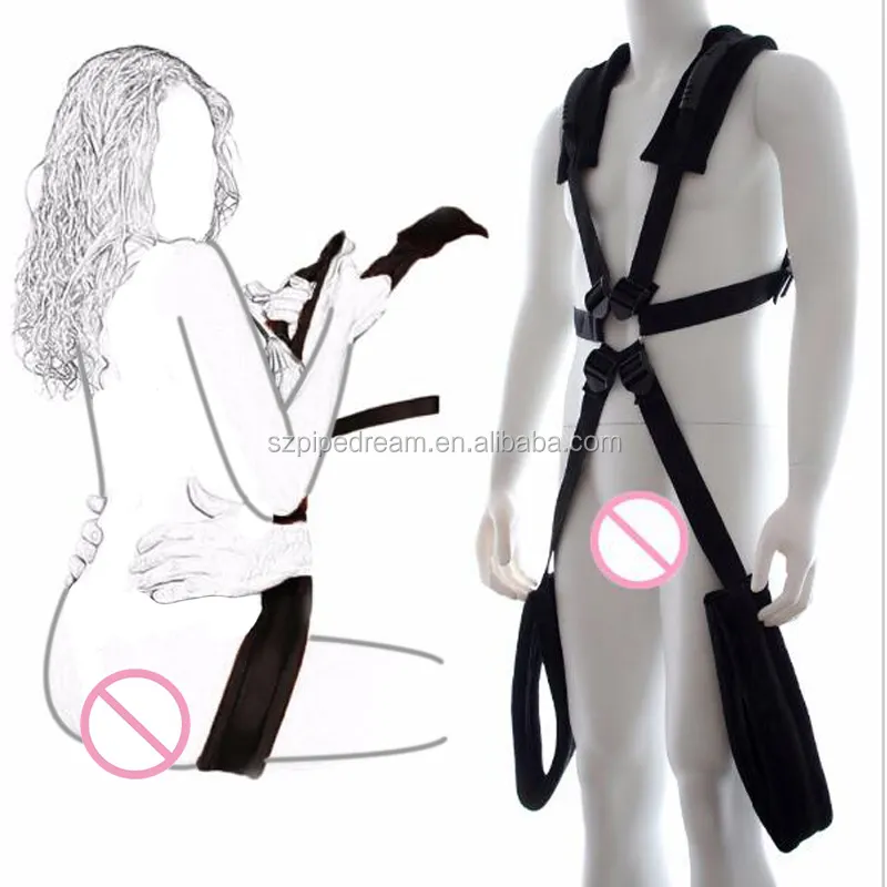 Nylon Fetish Body harness Body Swing stand Leg Lift spreader restraint bondage set per le donne