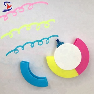 Chất lượng cao 3 trong 1 vòng lốp Shape Highlighter Pen Set - Product Image 5