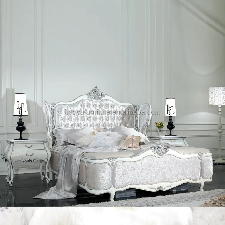 Ensemble de meubles de chambre à coucher, de style italien classique, luxueux, nouveauté, Hy-a3001