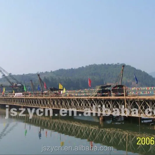 Used temporary steel structure bridge for sale of China manufacturer with high quality and low price