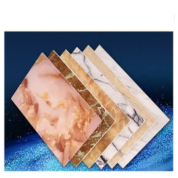 high density 1220x2440mm pvc marble sheet wall panel for hotel decoration