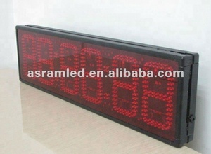 2,3 Zoll 6-stellige LED-Digital wanduhr 1,5 Zoll LED-Digitaluhr-Schaltung modul mit Temperatur, Datums anzeige