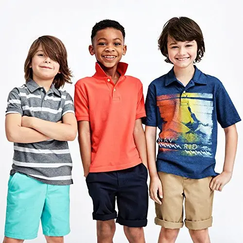 Bulk all'ingrosso di abbigliamento per bambini personalizzate polo per i bambini a stampa progettare il proprio bambino polo a righe OEM on-line negozio