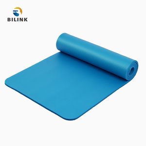 Bilink ידידותית לסביבה שאינו רעיל 72x24-סנטימטרים 10mm עובי צפיפות גבוהה תרגיל יוגה NBR מחצלת עם בחינם רצועה