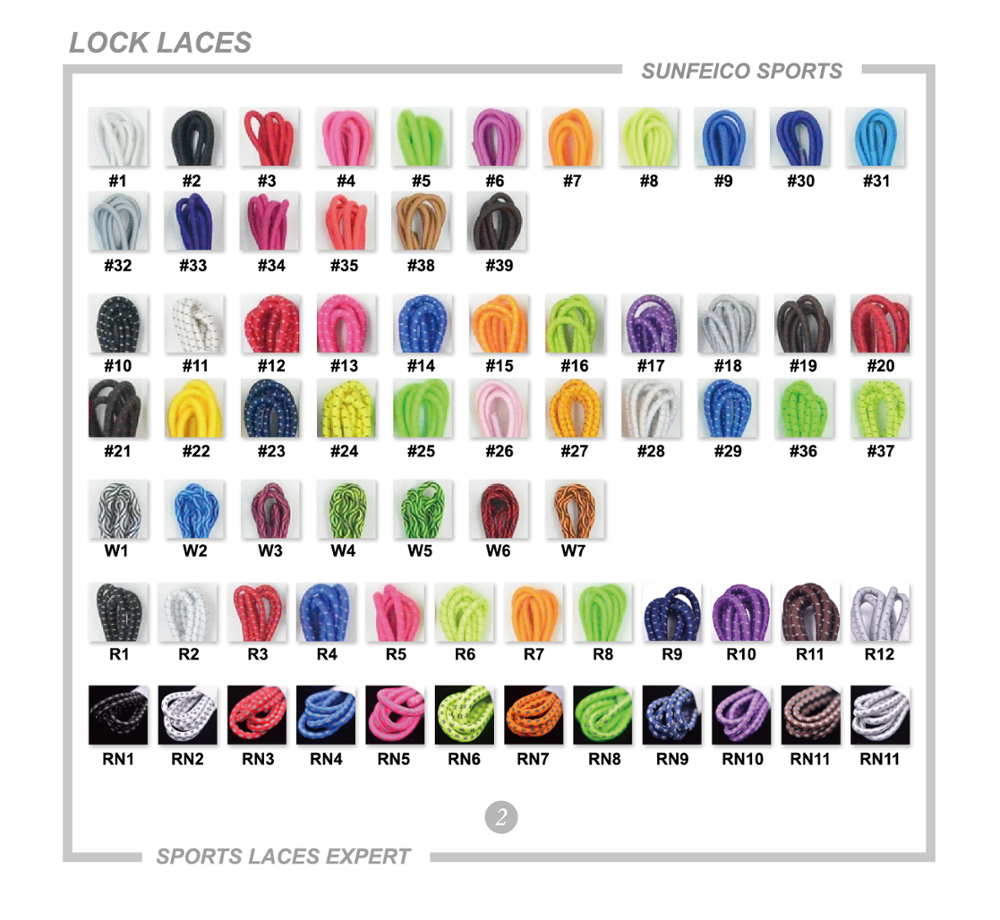 34 colores existentes