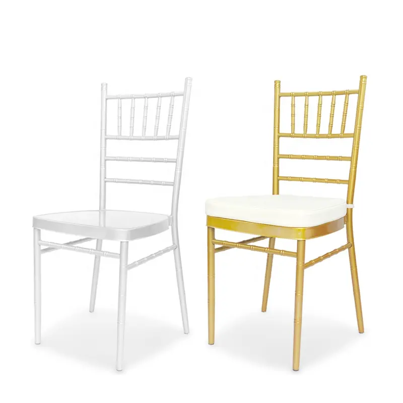 Классические металлические стулья Тиффани для свадьбы, золотистые стулья chiavari
