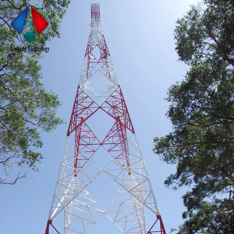 Factory Supplier Communication Bts Fm Radio TV Satellite Tubular Steel 4 Legs Lattice Tower