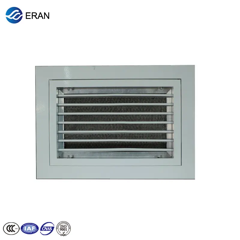 Plastica air vent ritorno filtro aria griglia con cornice