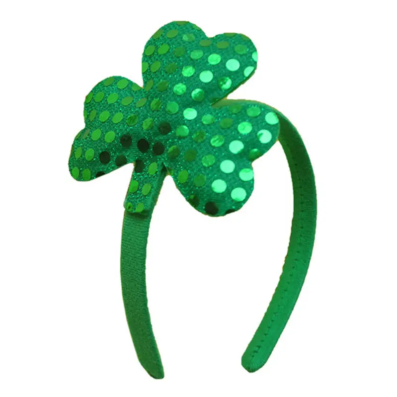 Nach Frauen Grün Glitter Irish St Patricks Day Zubehör Kleeblatt Stirnband