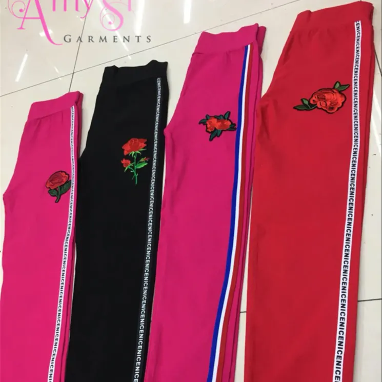 1,34 USD GK02 diseño de flores elástico apretado 5 - 8 AÑOS NIÑOS niñas niños pantalones, pantalones niños, niños pantalones leggings