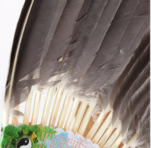 Hand Feather Folding National <strong>Fan</strong>