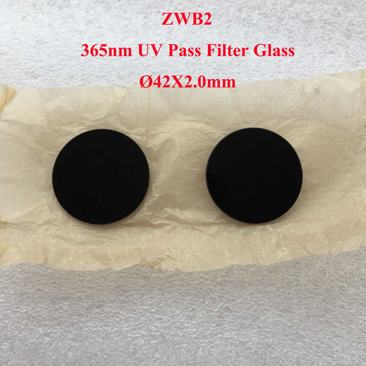 365nm UV Pass Filter ZWB2 UG1 U-360 Visible Light Cut Black Optical Glass used on flashlight fluorescence testing Photography