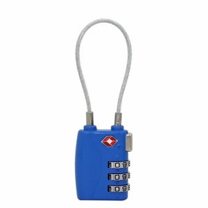 流行 TSA 批准旅行箱包锁扣 3 数字组合金属电缆 TSA 锁 - Product Image 2